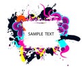 Colorful grunge banner Royalty Free Stock Photo