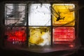 Colorful grunge glass background