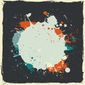 Colorful grunge splash paint Royalty Free Stock Photo