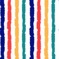 Colorful grunge stripes seamless vector pattern background illustration Royalty Free Stock Photo