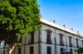 Colorful Guadalajara streets in historic city center near Central Cathedral