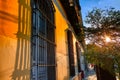 Colorful Guadalajara streets in historic city center near Central Cathedral