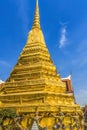 Colorful Guardians Gold Stupa Pagoda Grand Palace Bangkok Thailand