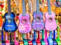 Colorful Guitars Royalty Free Stock Photo