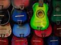 Colorful Guitars at Olvera Street Royalty Free Stock Photo