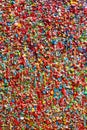 Colorful gum wall background colorful