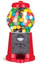 Colorful gumball chewing gum dispenser machine on Royalty Free Stock Photo