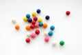 colorful gumballs on white background Royalty Free Stock Photo
