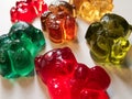 Colorful gummy bears. Candys