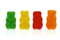 Colorful gummy bears.