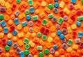 Colorful gummy candies pattern