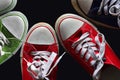 Colorful gym footwear Royalty Free Stock Photo