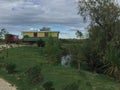 Gypsy caravans in Camargue, Southern France Royalty Free Stock Photo