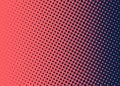 Colorful hafltone background pattern dots red - dark blue