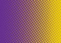 Colorful hafltone pattern dots violet - yellow