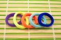 Colorful hair bands Royalty Free Stock Photo