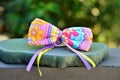 Colorful hair ribbon with ribbons for junina party Royalty Free Stock Photo