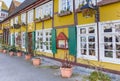 Colorful half timbered house in historic city Lippstadt