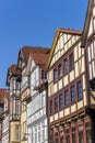 Colorful half-timbered houses in historic Hann. Munden