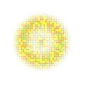 Colorful Halftone Dots. Abstract Background. Texture Art. Dot Logo. Circle Set. Gradient Shape. Effect Element. Round Set. Design Royalty Free Stock Photo