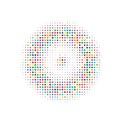 Colorful Halftone Retro. Abstract Illustration. Texture Art. Dot Element. Circle Grunge. Gradient Modern. Effect Element. Round Royalty Free Stock Photo