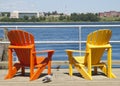 Colorful Halifax Chairs Royalty Free Stock Photo