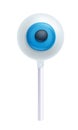 Colorful halloween cake pop. Eyeball design.