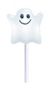 Colorful halloween cake pop. Funny ghost design.