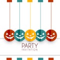 Colorful halloween design