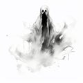 Colorful Halloween Ghost Vector Art Royalty Free Stock Photo
