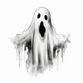 Colorful Halloween Ghost Vector Art Royalty Free Stock Photo