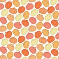 Colorful Halloween vector pattern.Seamless october background Royalty Free Stock Photo