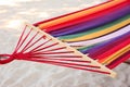 Colorful hammock at seaside Royalty Free Stock Photo