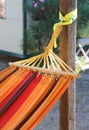 colorful hammock to relax in the resort Royalty Free Stock Photo