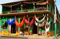 Colorful hammocks for sale, Colombia Royalty Free Stock Photo