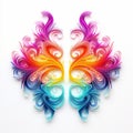 Vibrant Papercut Wings: Striking Symmetry And Delicate Artistry