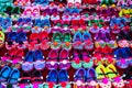 Colorful hand-made shoes.