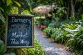 Vibrant Path to Fresh Produce Royalty Free Stock Photo