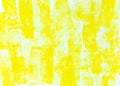 Hand painted wall by yellow paint roller. abstract texture Royalty Free Stock Photo