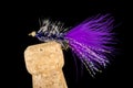 Colorful Hand Tied Fishing Flies Displayed on Champagne Cork 7