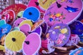 Colorful handmade umbrella at Borsang village, Chiang mai province,Thailand