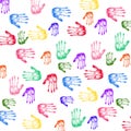 Colorful Handprints