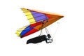 Colorful hang glider wing