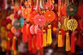 Colorful Hanging Decorations Symbolizing Luck And Happiness Abound Chinese New Year. Generative AI