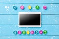 Colorful Happy Birthday background Royalty Free Stock Photo
