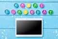 Colorful Happy Birthday background Royalty Free Stock Photo