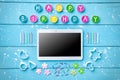 Colorful Happy Birthday background Royalty Free Stock Photo
