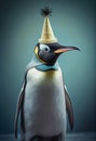 Party Penguin wearing hat