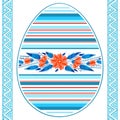 Colorful Happy Easter Egg for greeting card Royalty Free Stock Photo
