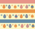 Colorful Happy Easter greeting card